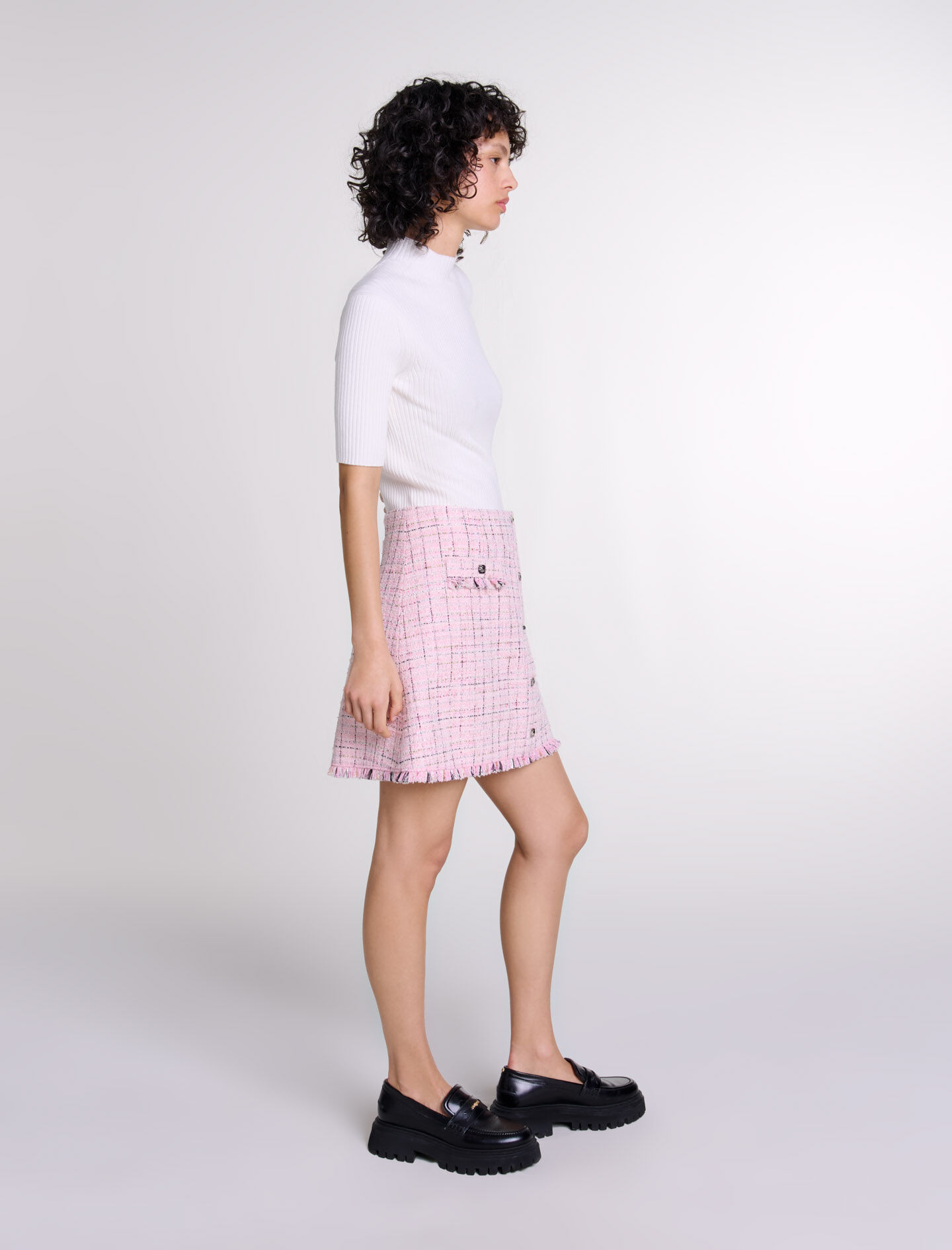 Eco Daphnee Mini Tweed Skirt | GUESS
