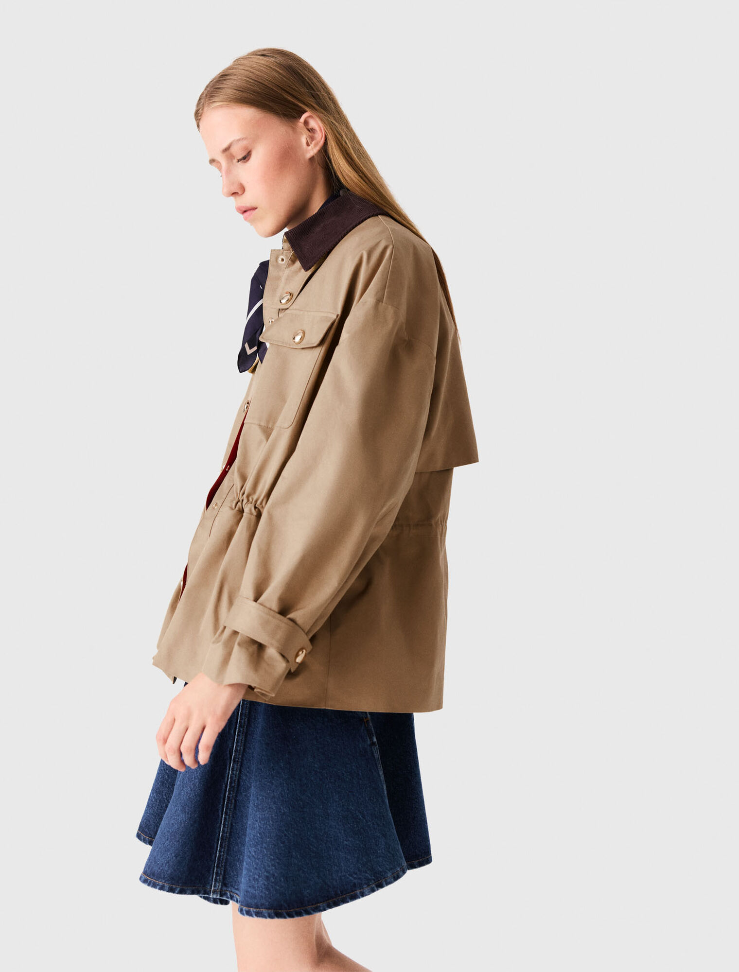 Coat with removable lining