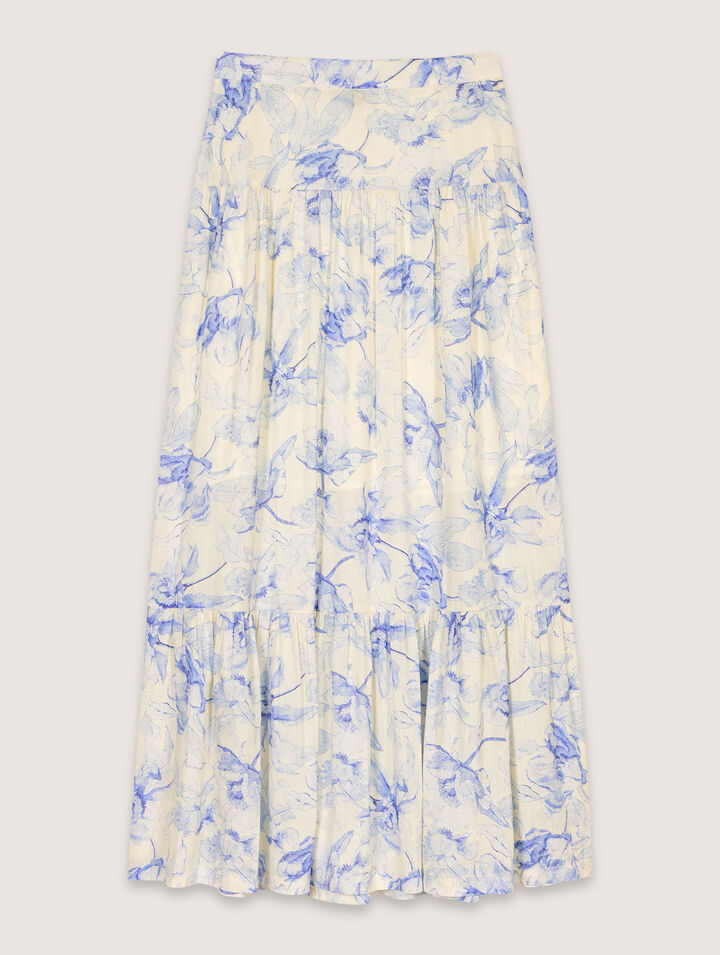 Floral maxi skirt