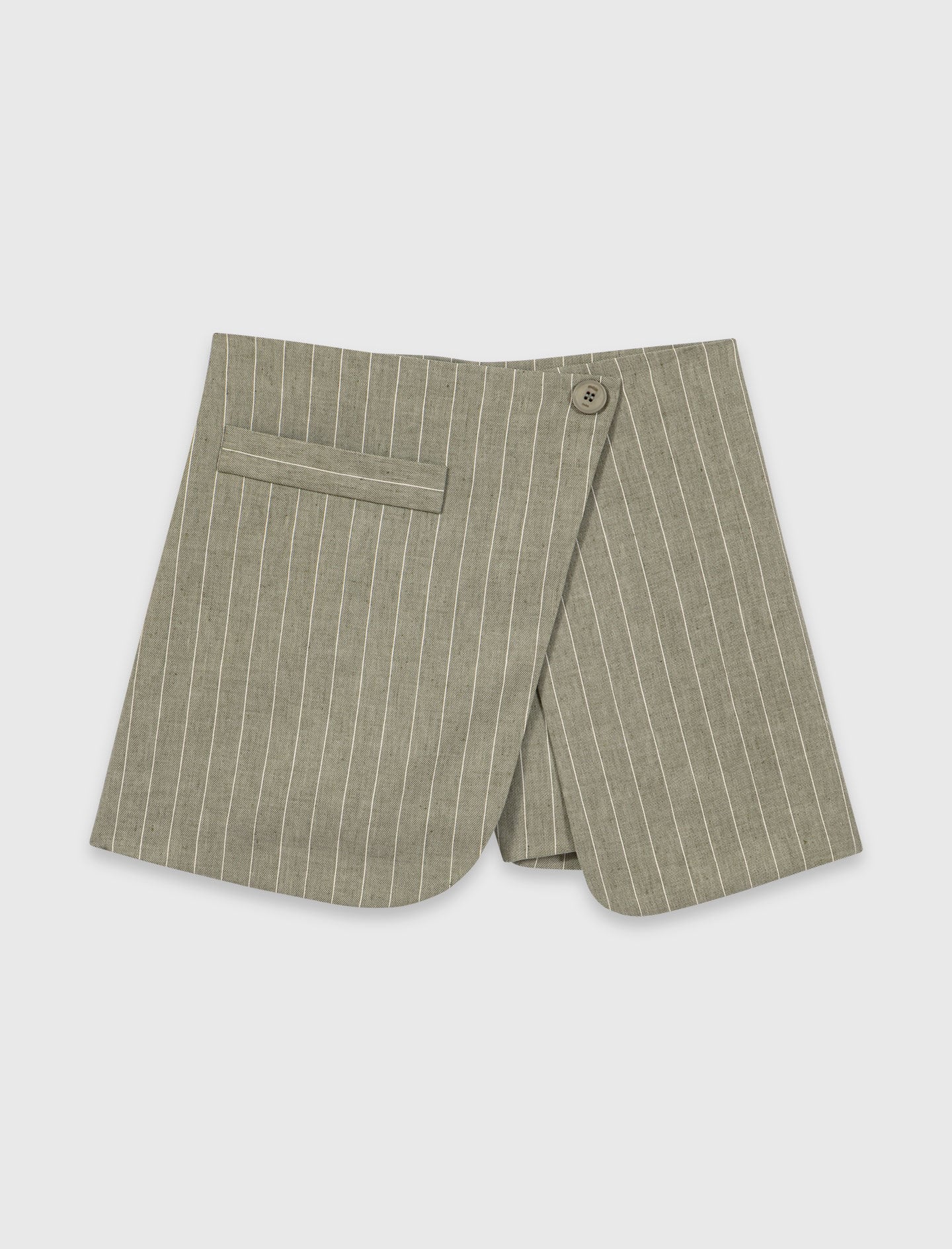 Layered linen blend shorts 6