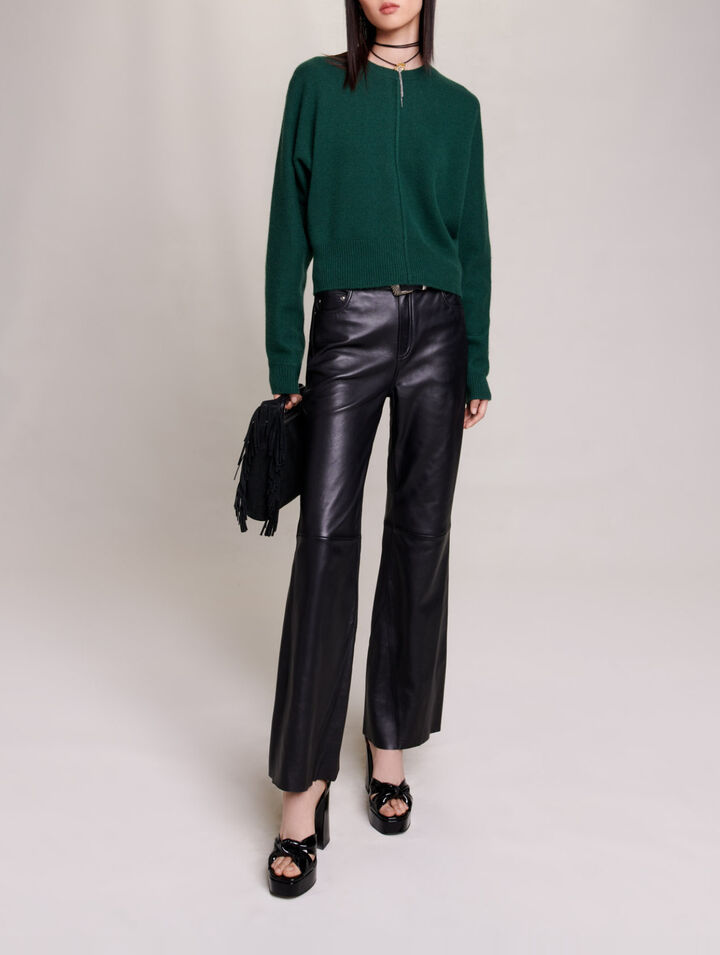Reversible cashmere jumper