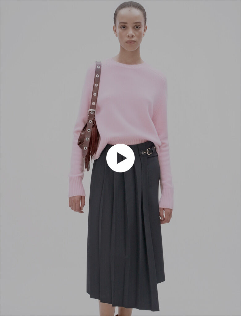Ameri（アメリ）の「UNEVEN DYEING PLEATS SKIRT（スカート