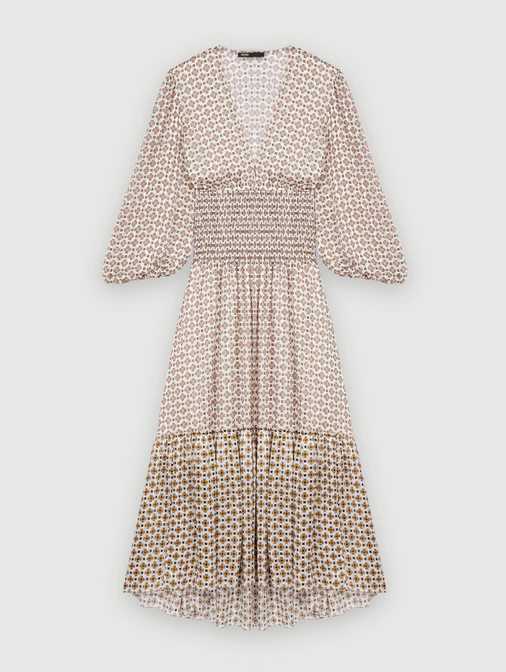 Printed chiffon dress