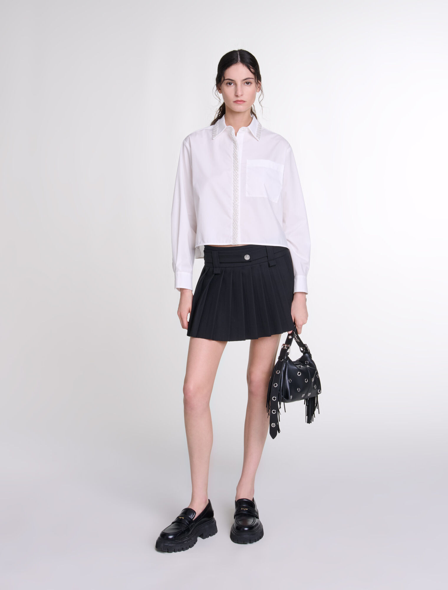 Miss M Mini eyelet leather bag