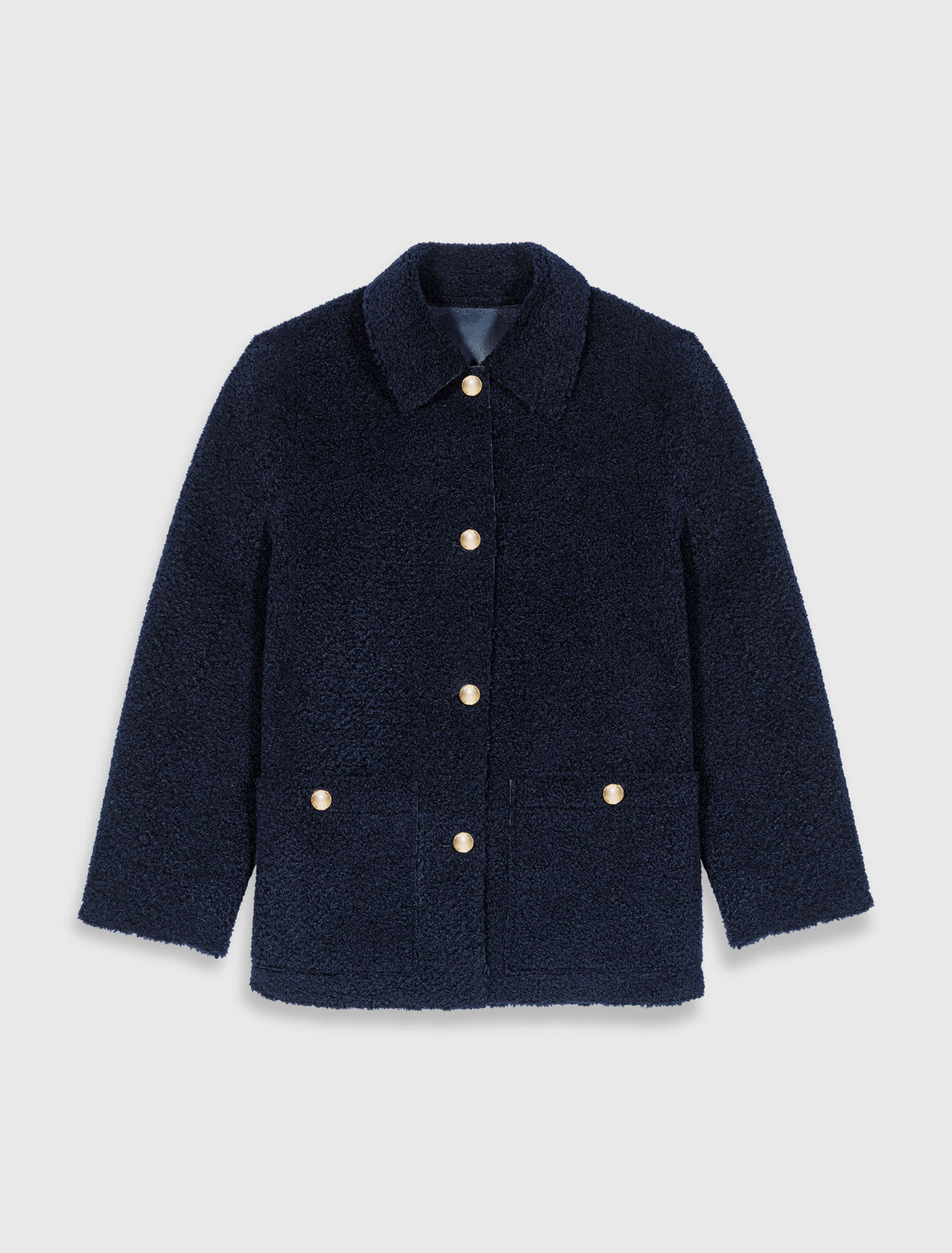 Reversible faux shearling