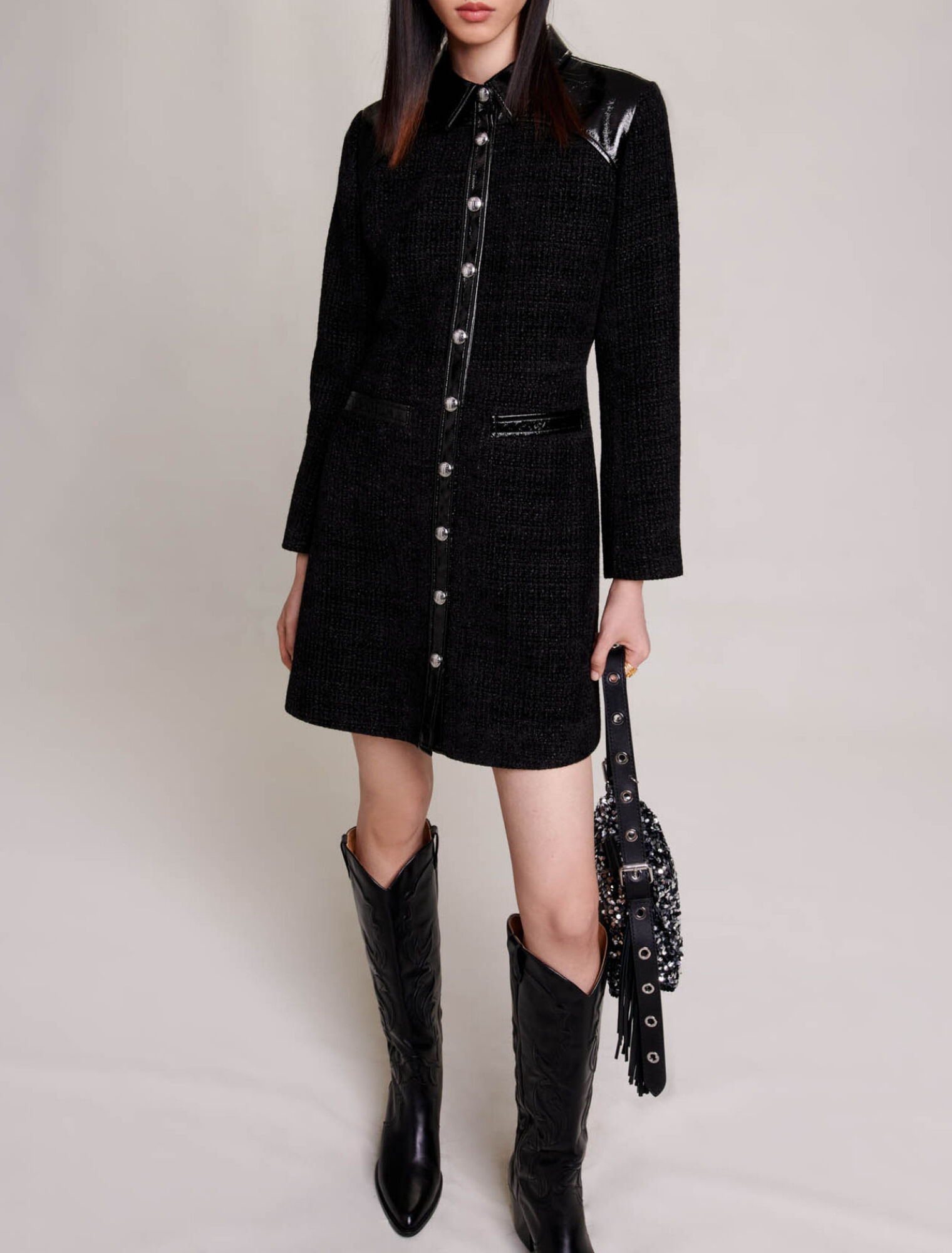Short tweed dress