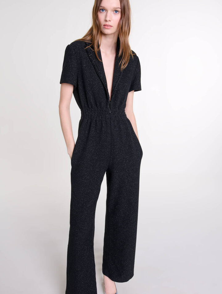 Tweed trouser suit
