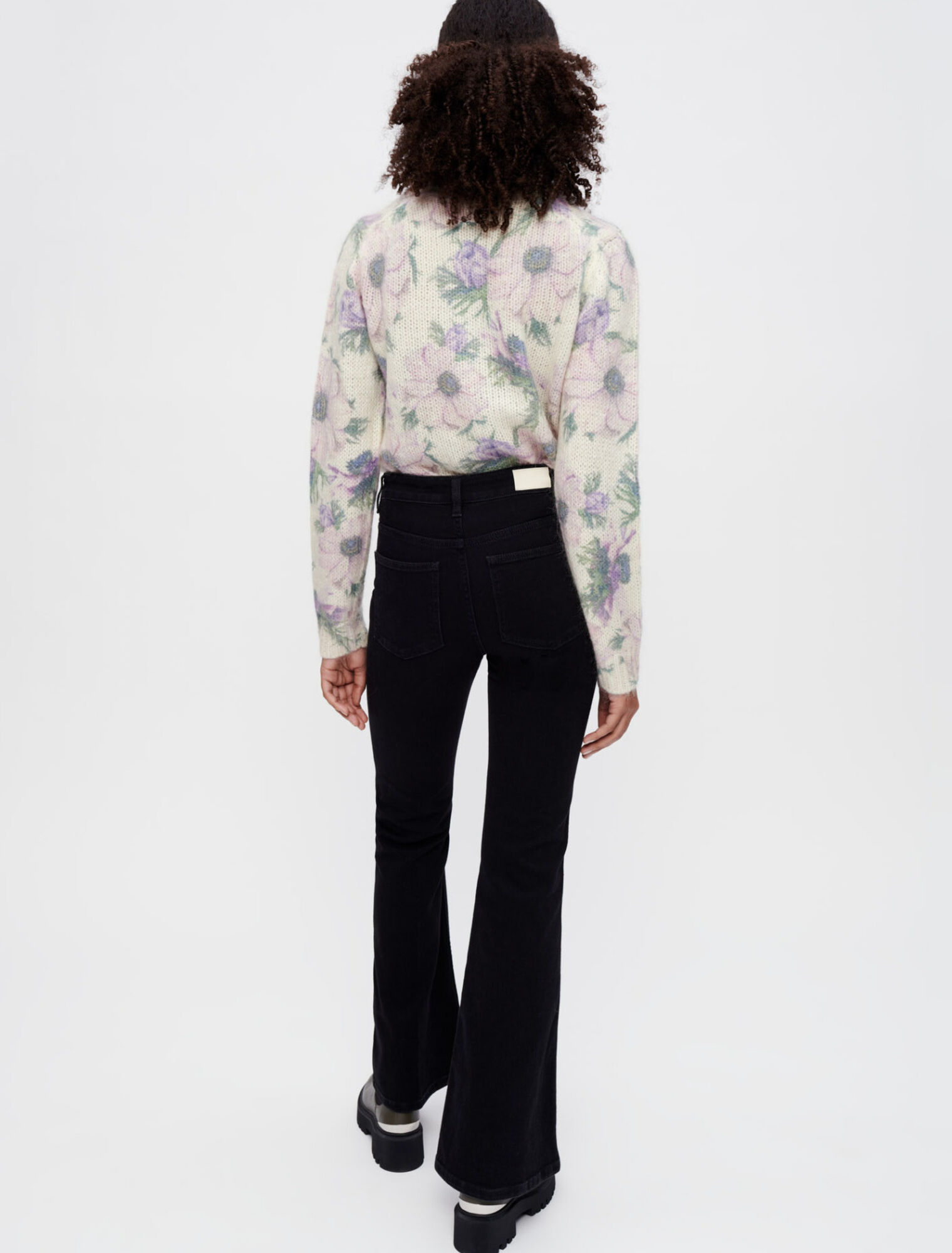 Flare jeans with bits