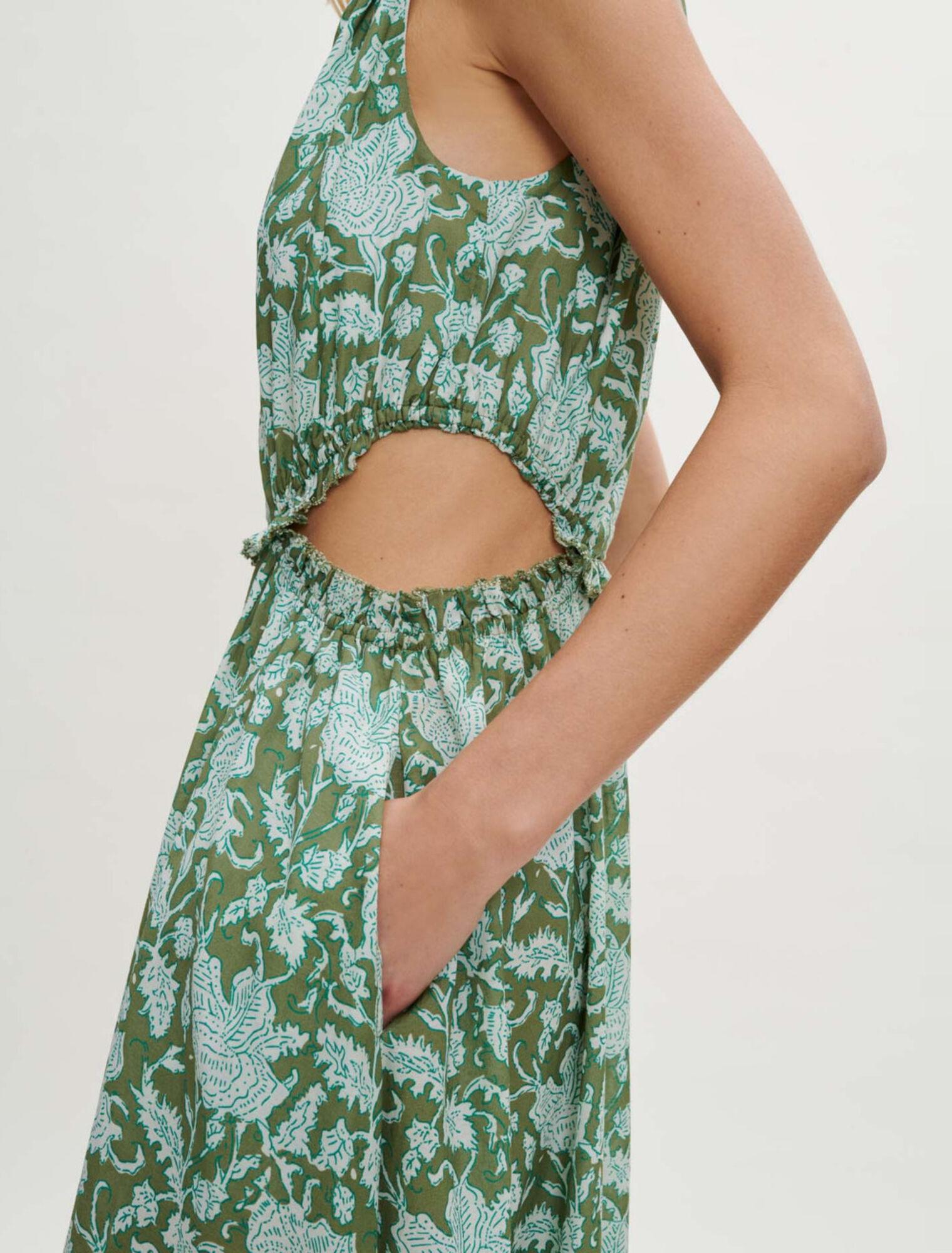 Printed cotton dress