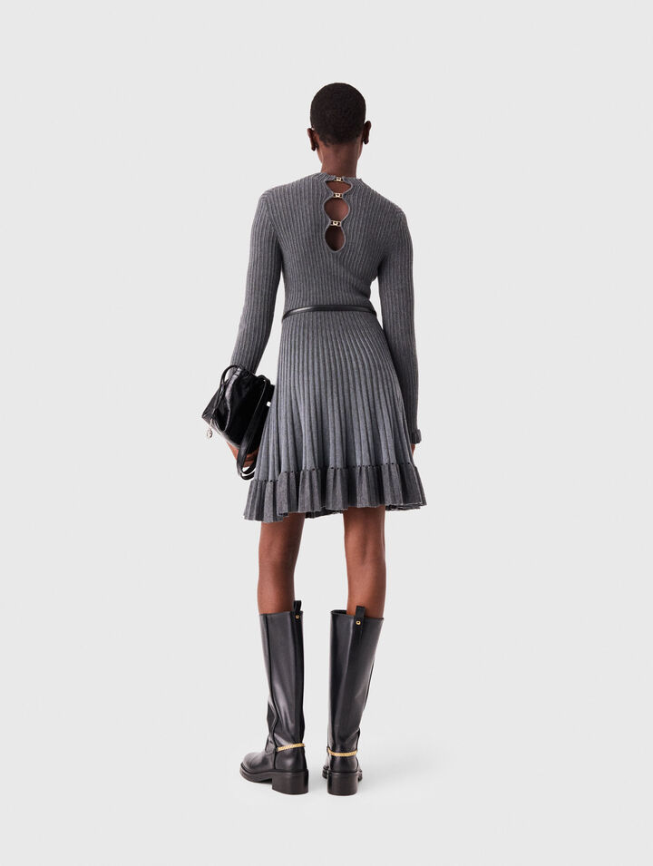 Short gradient knit dress
