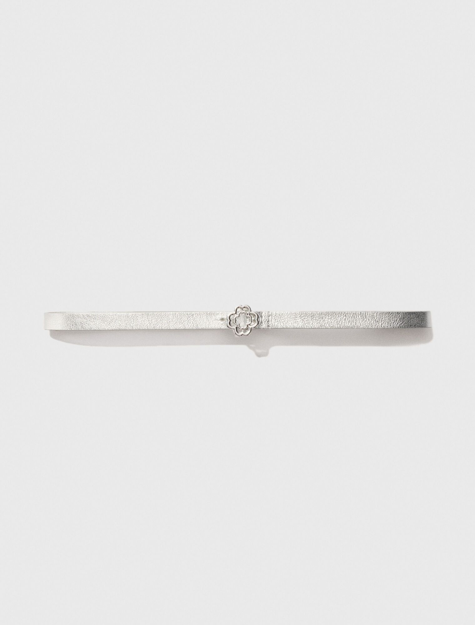 Slim belt with Clover buckle