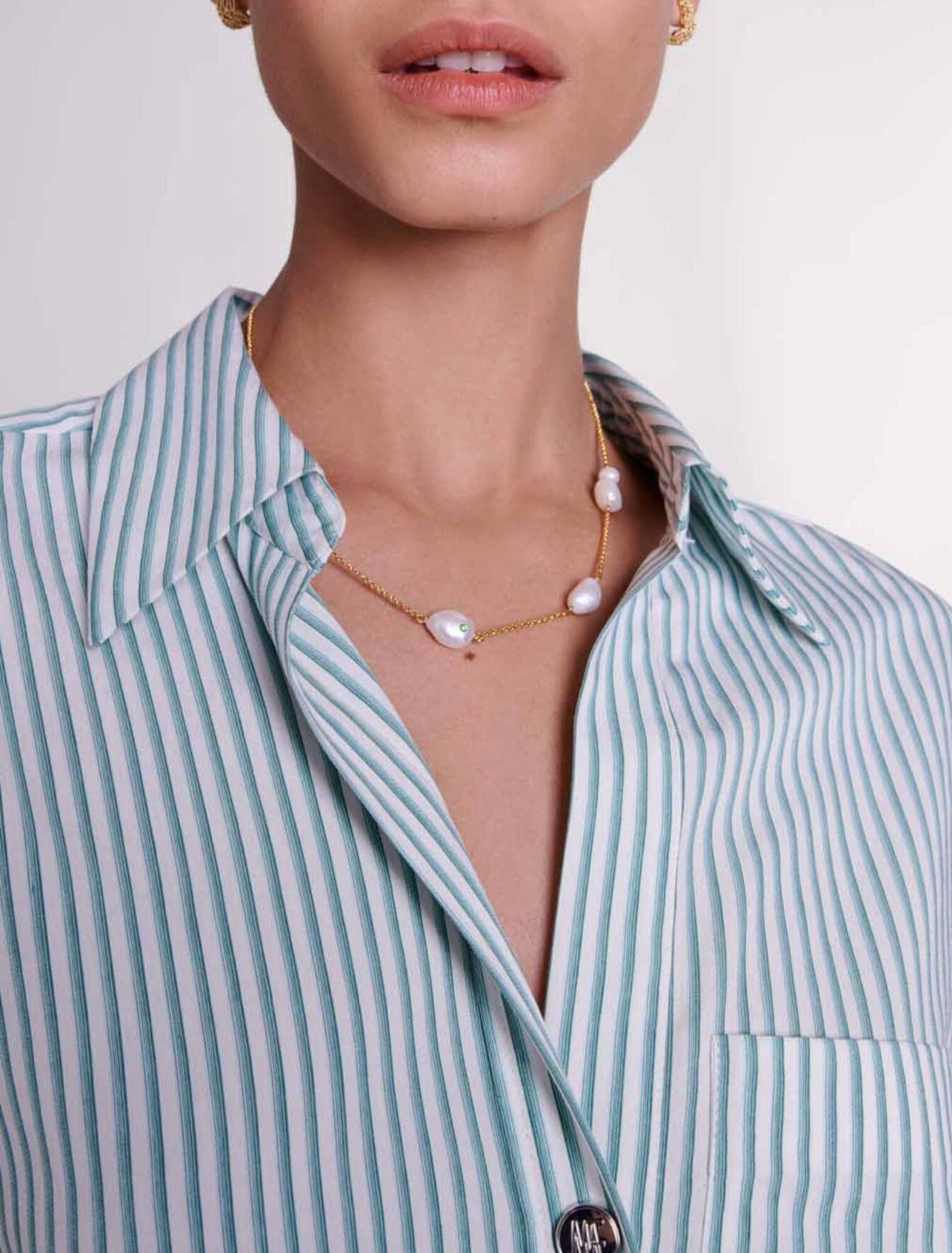 Striped shirt dress