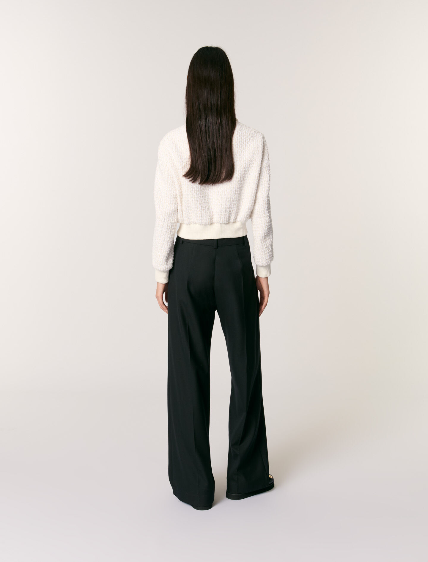 Short tweed jacket White for Women | Maje