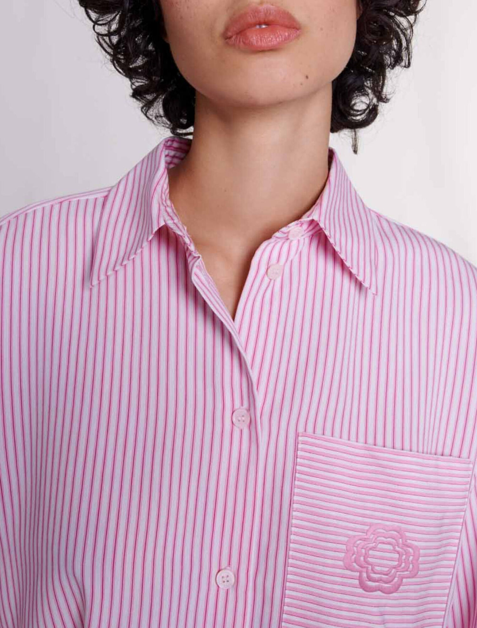 Striped shirt dress
