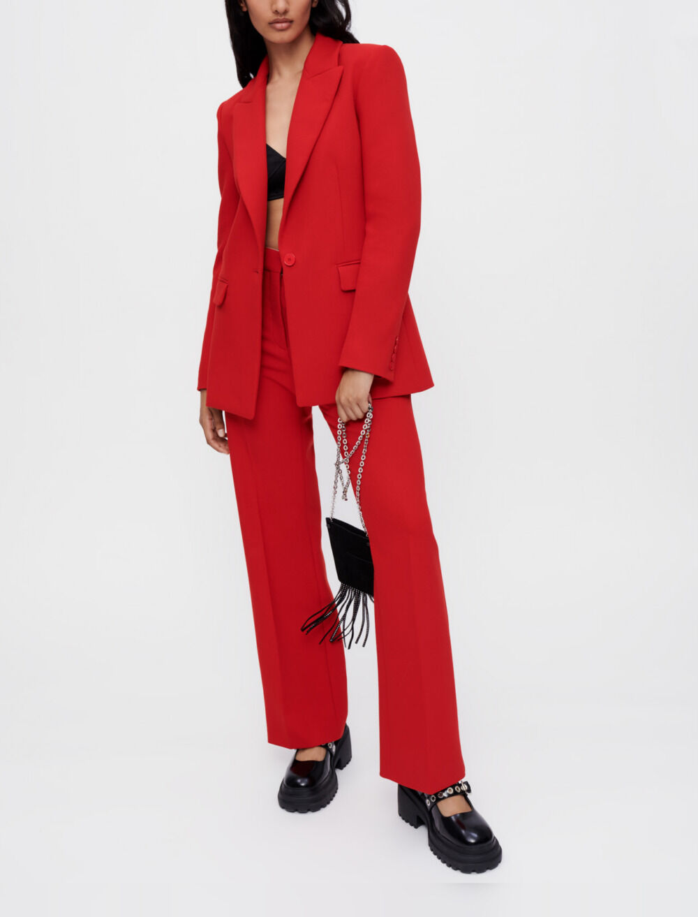 Red suit jacket Offline Blazers Jackets Maje