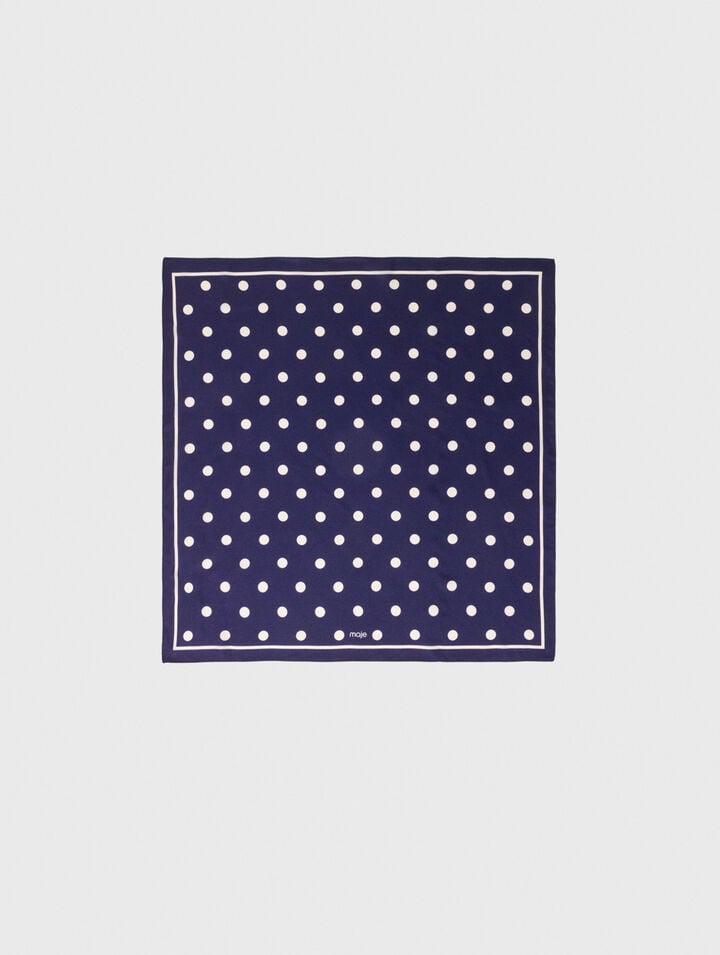 Silk polka dot bandana