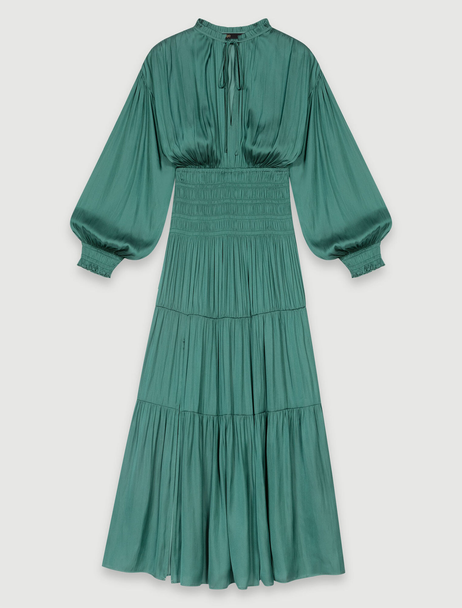Satin-look maxi dress