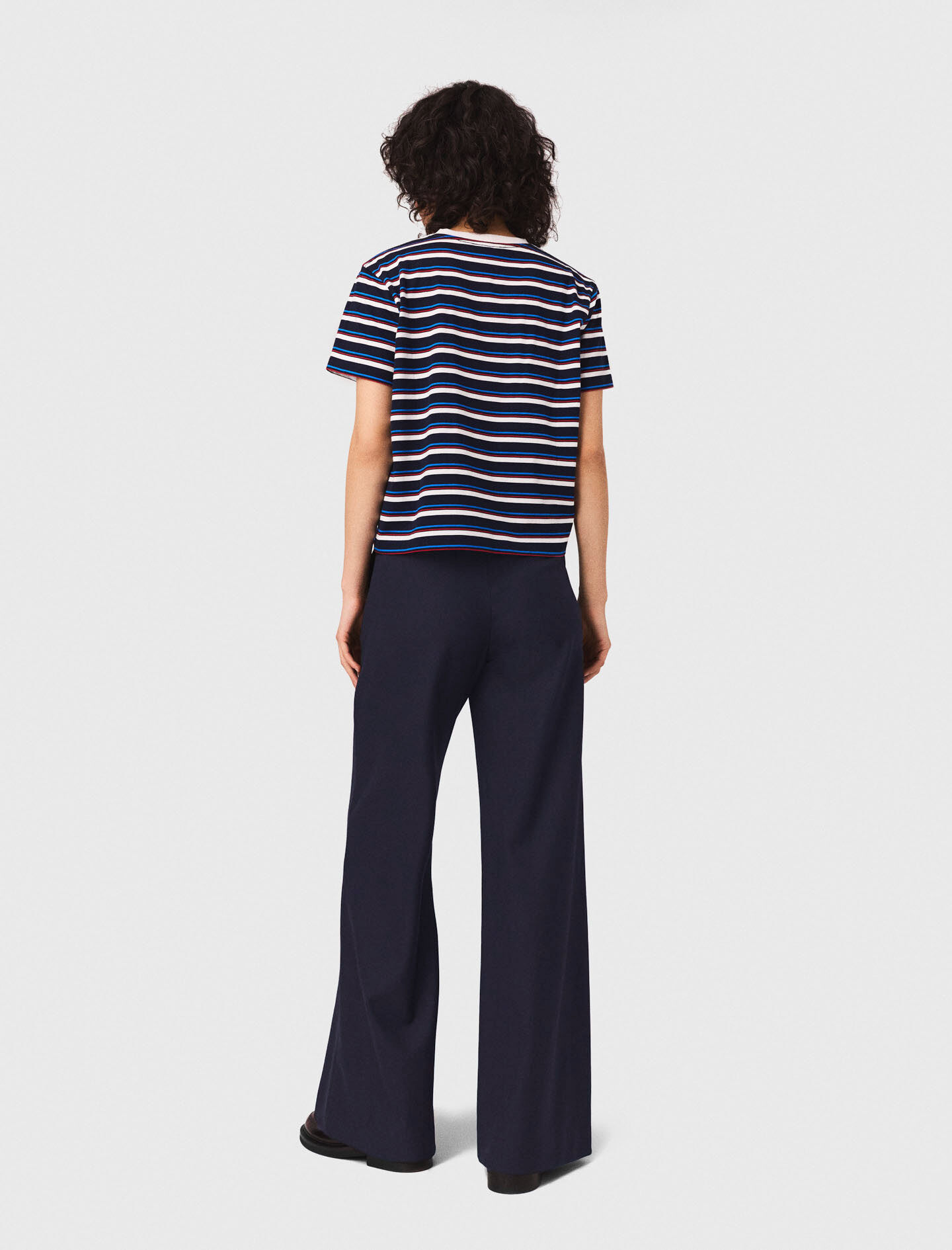 Suit trousers with pintucks Blue for Women | Maje