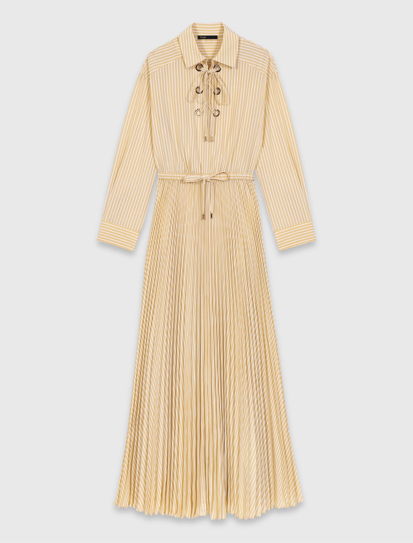 Eyelet pleated maxi dress 6