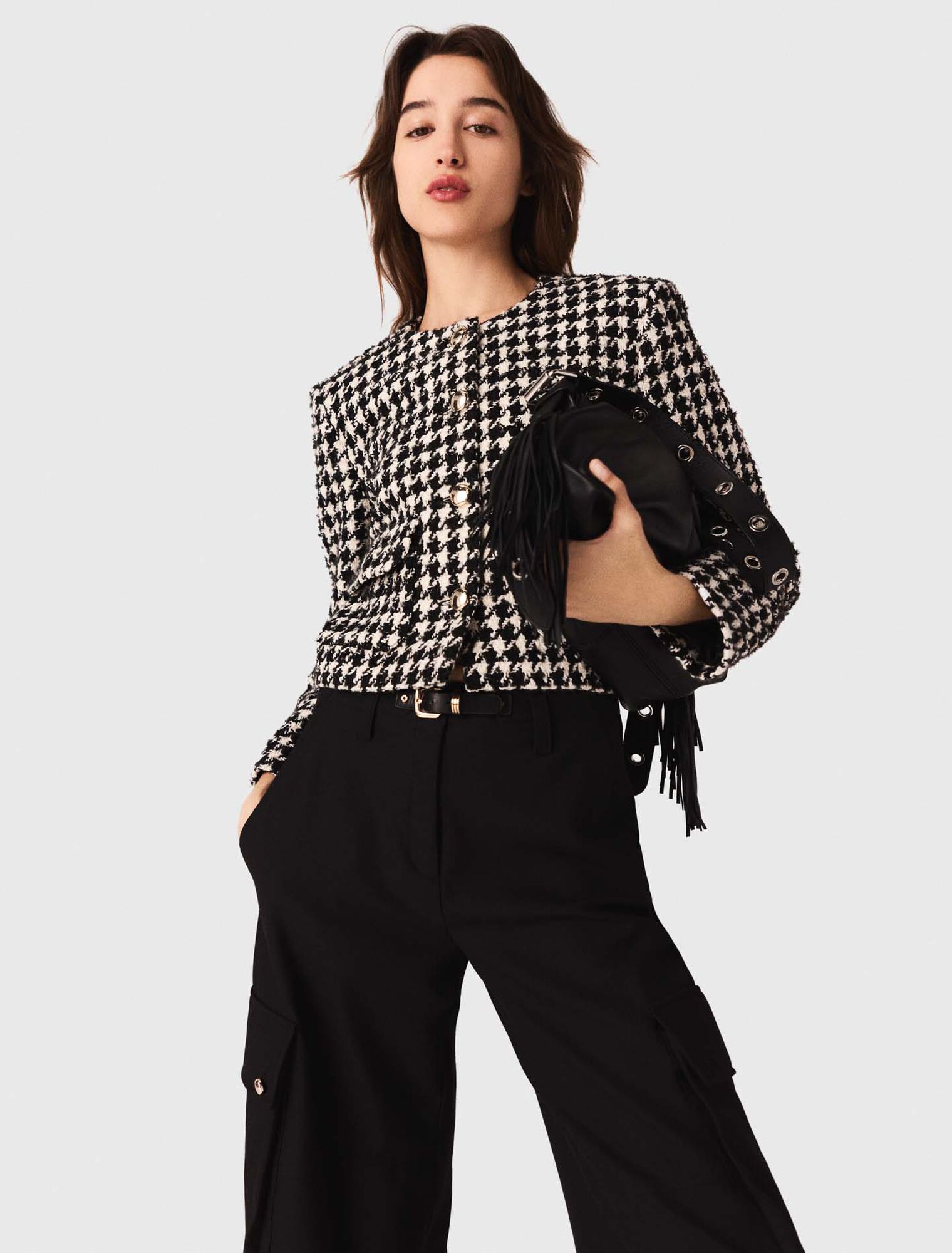 Short tweed jacket