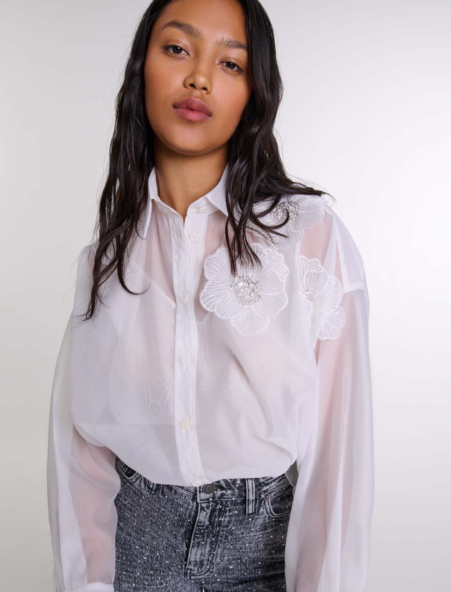 Organza shirt - Shirts | Maje Organza shirt - Shirts | Maje