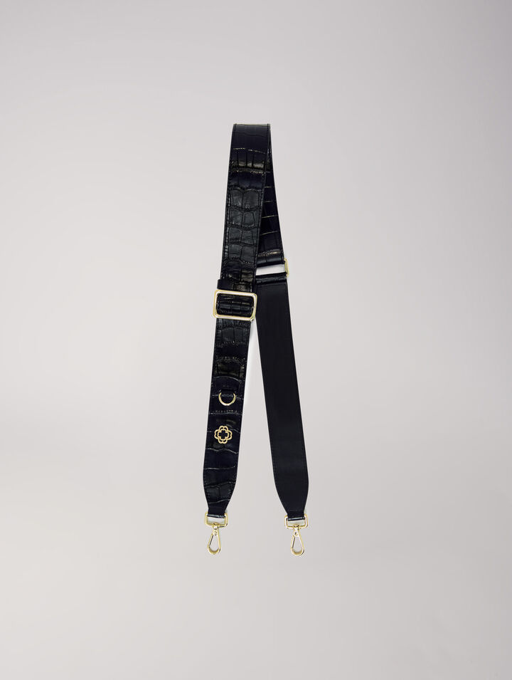 Leather shoulder strap