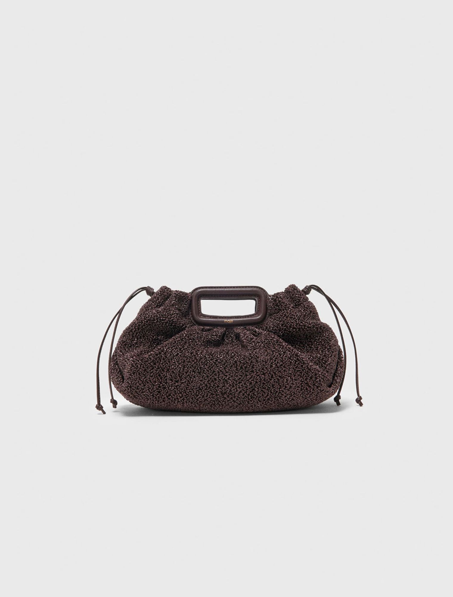 Mipli boucl&eacute; effect clutch bag