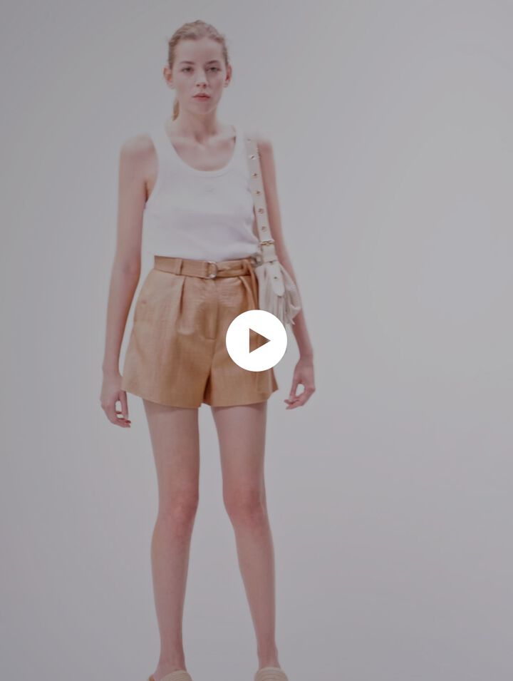 Linen shorts