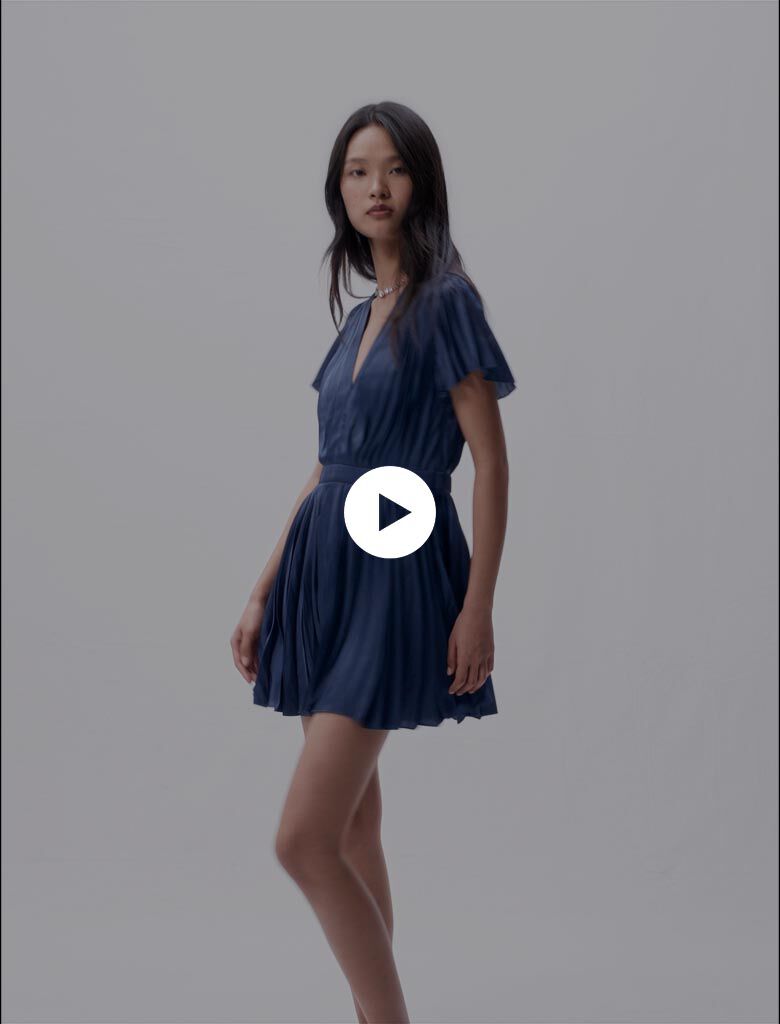 Short pleated dress Short dresses Maje