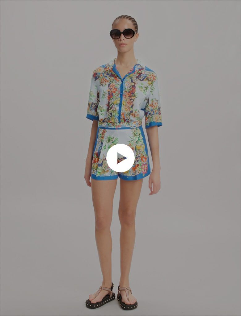 Patterned shorts Multicolor for Women | Maje