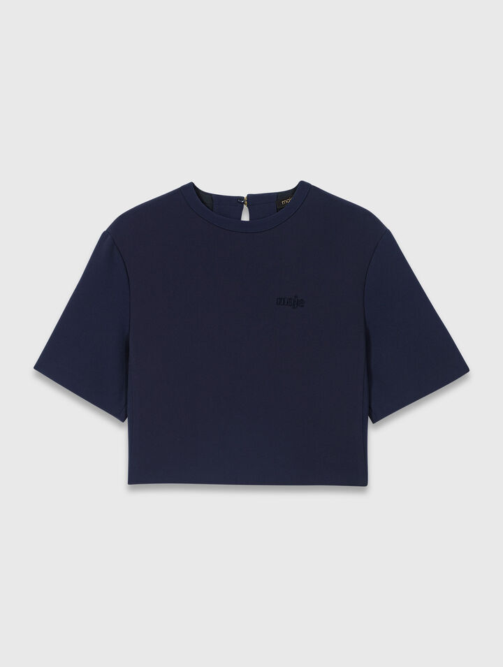 Heavy crepe short top