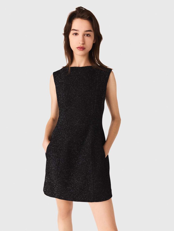 Rhinestone flared short dress