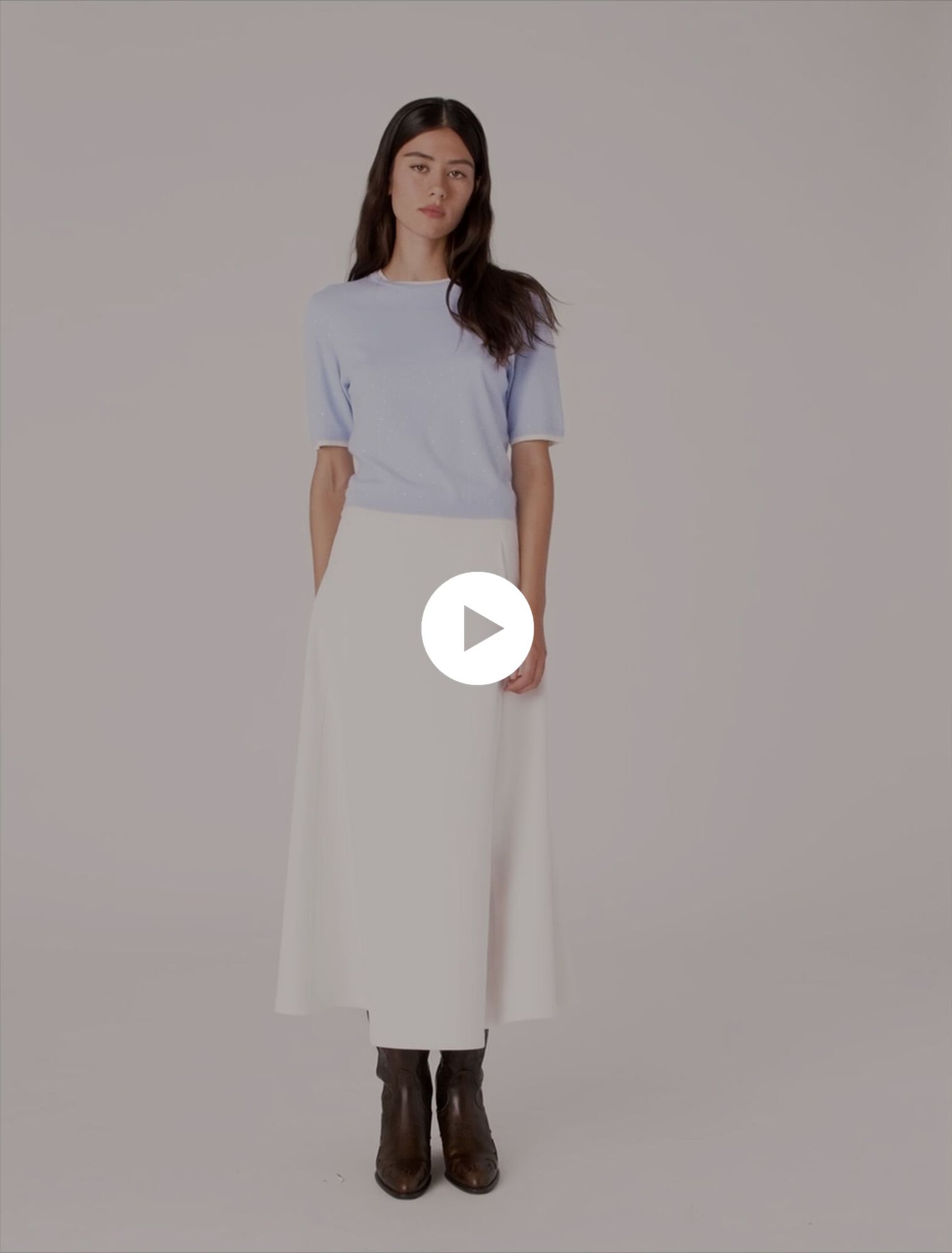 100% wool short-sleeve jumper