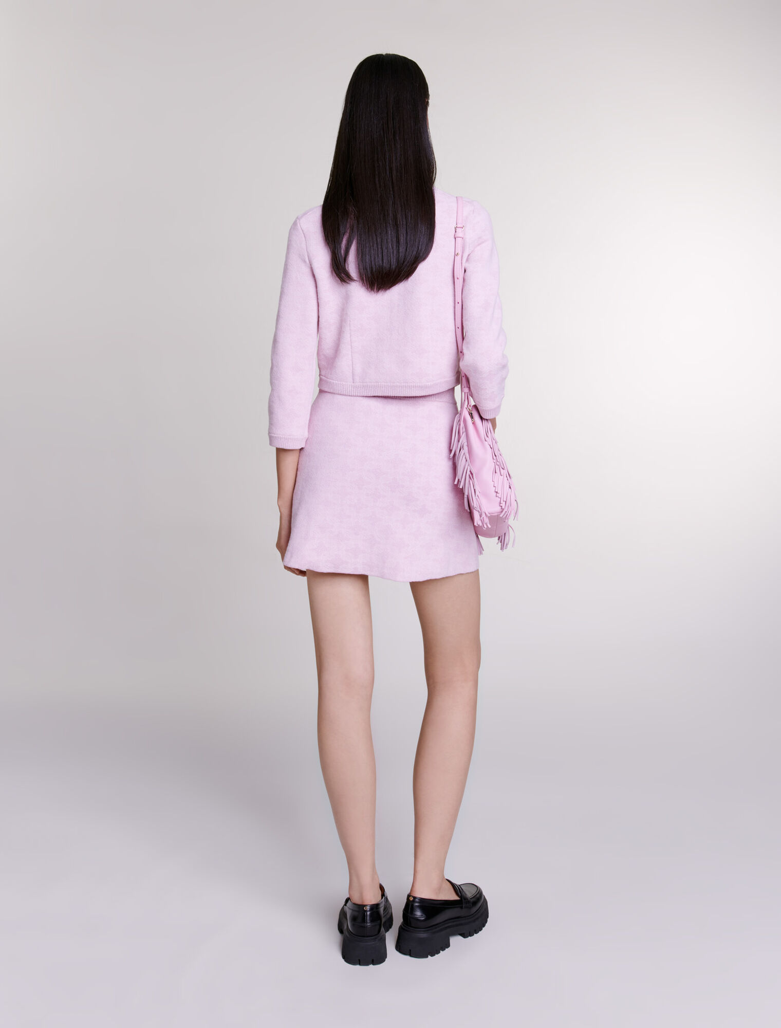 Jacquard knit skirt