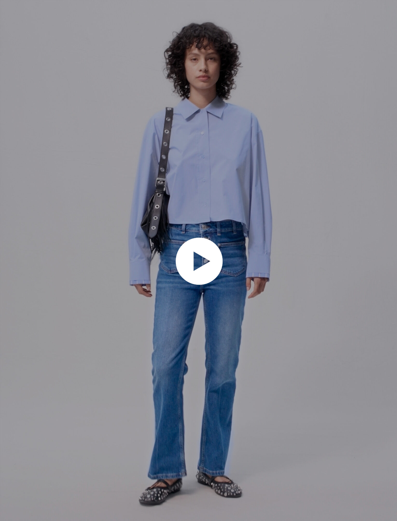 Vaqueros denim con bolsillos High waist jeans Maje