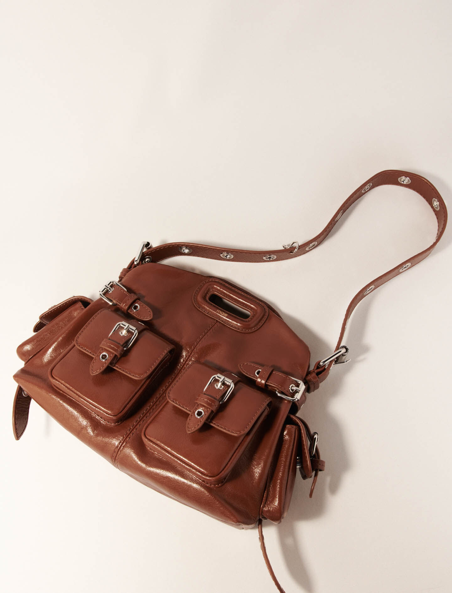Miss M Mini cargo leather bag - Miss M Mini | Maje