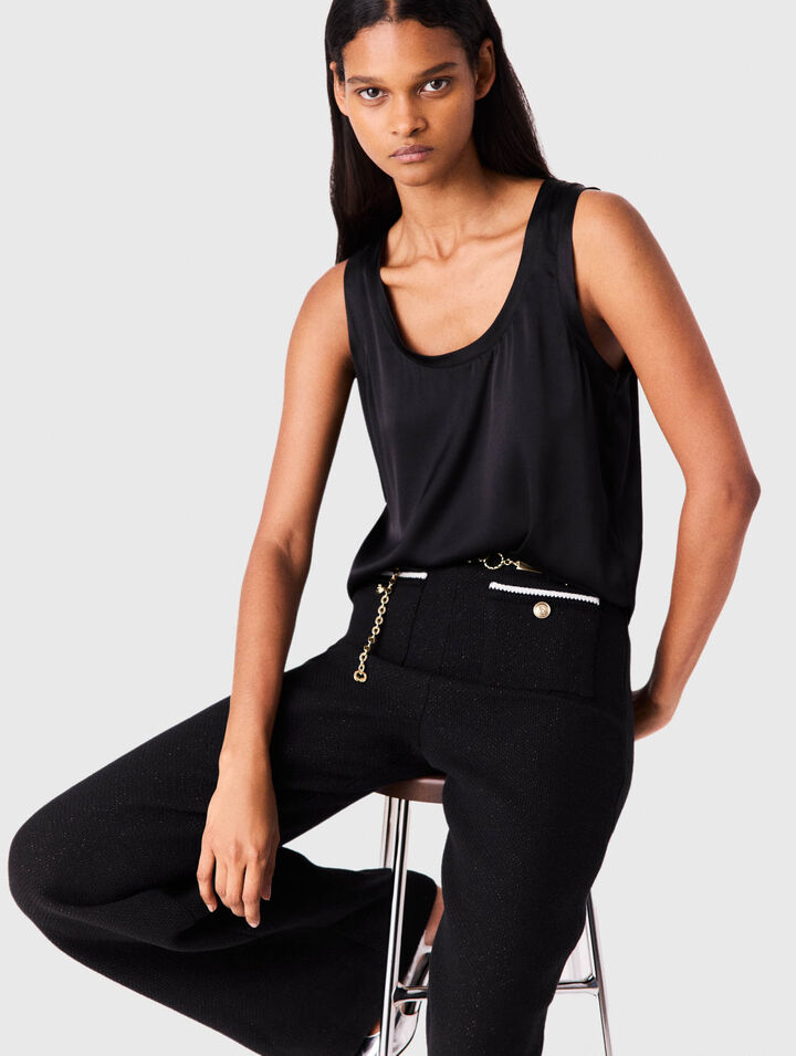 Silk tank top