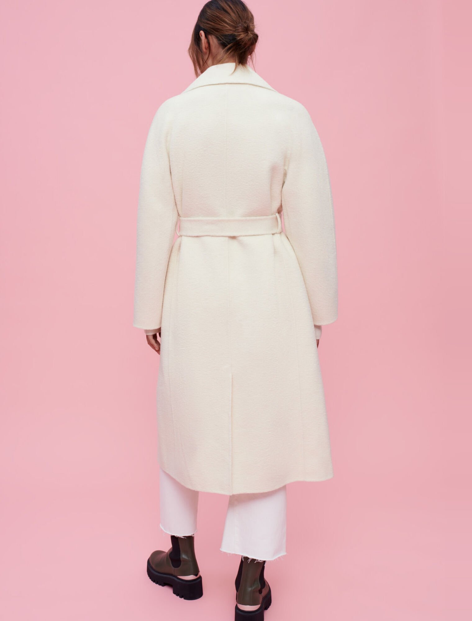 Textured double-faced coat