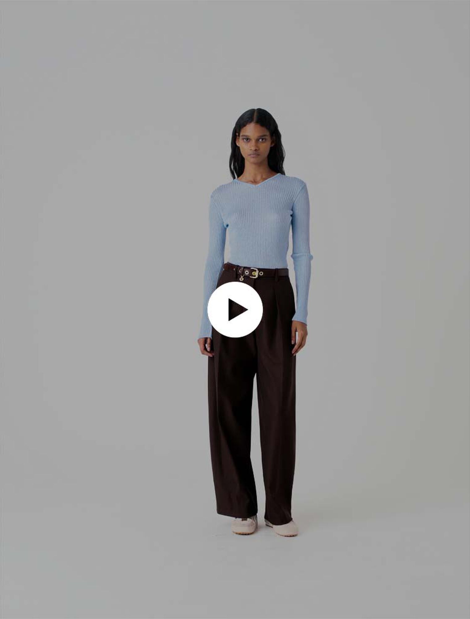 Lurex knit jumper