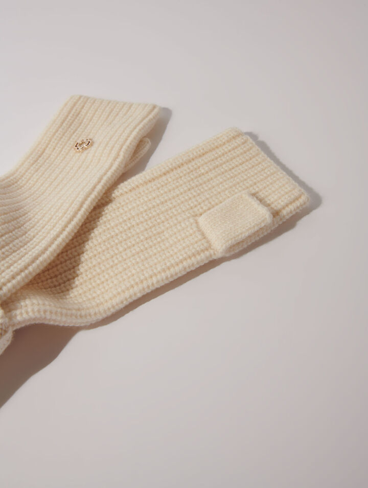 Wool and cashmere mittens