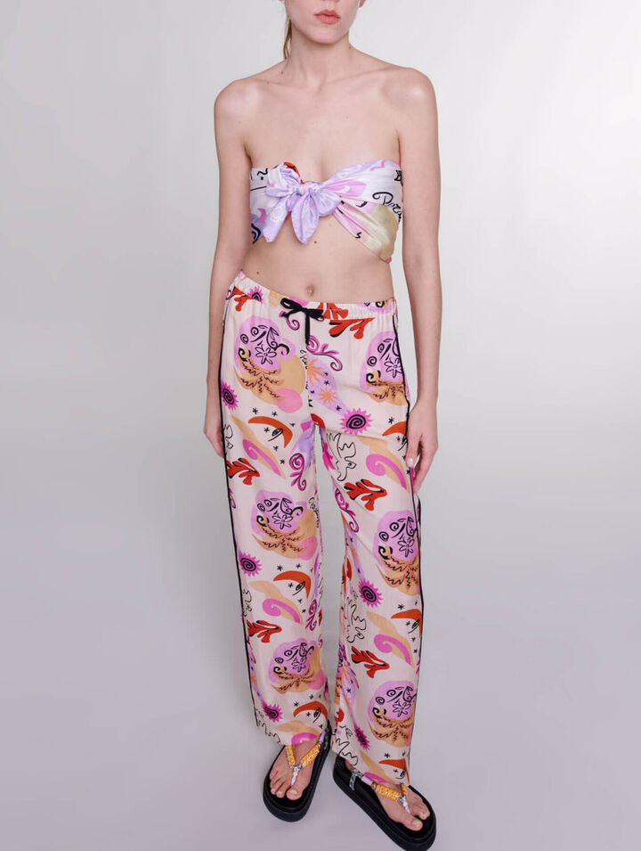 Silk trousers