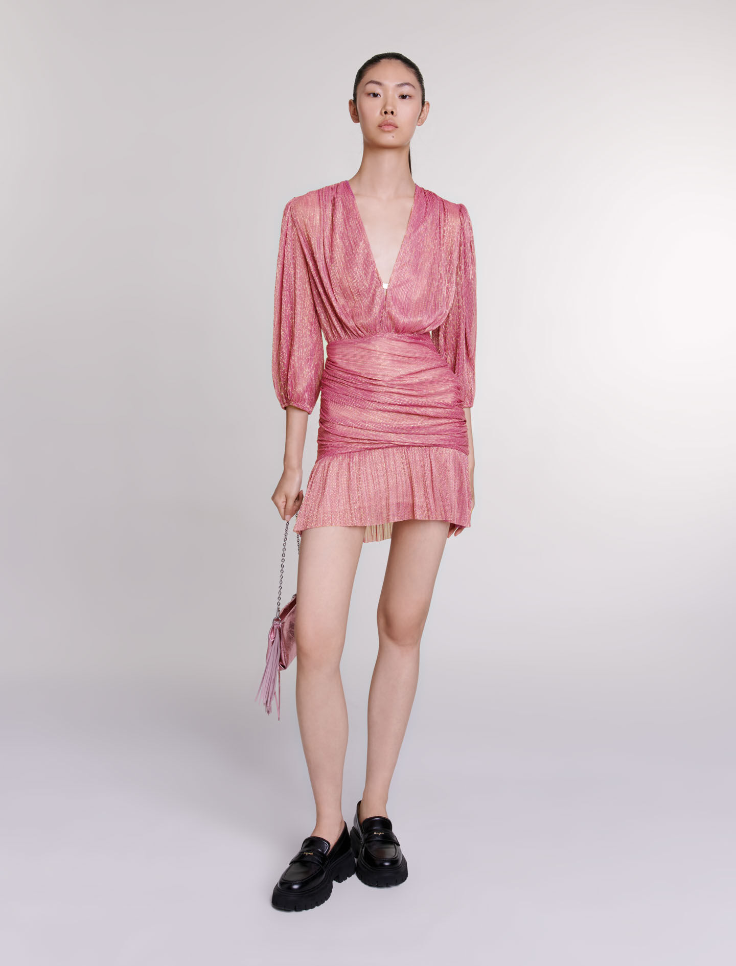 Short lame dress