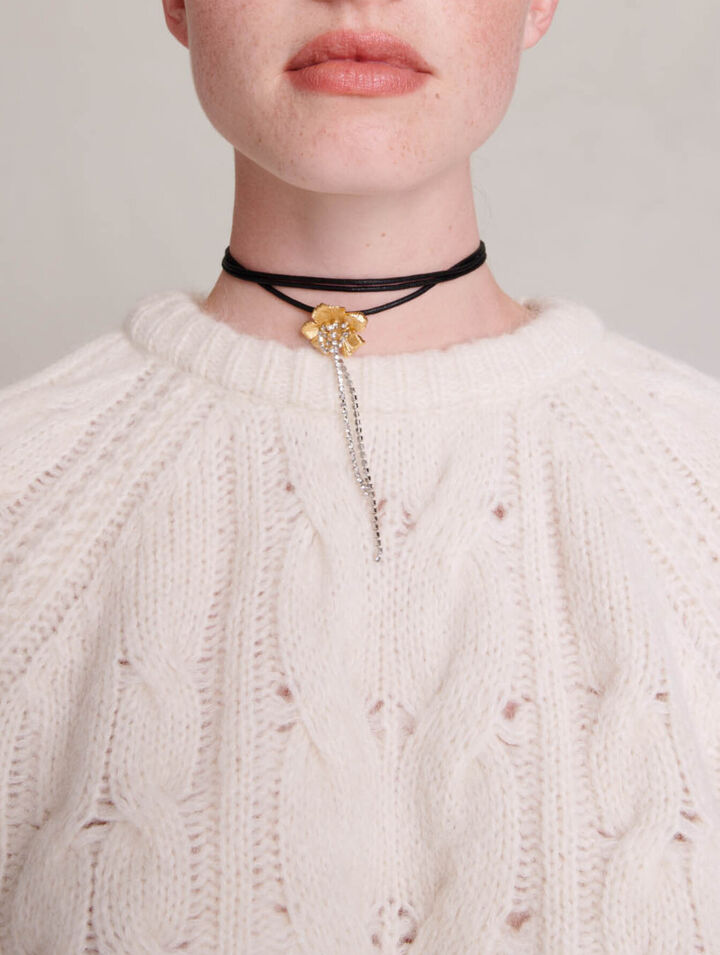 Cable knit jumper