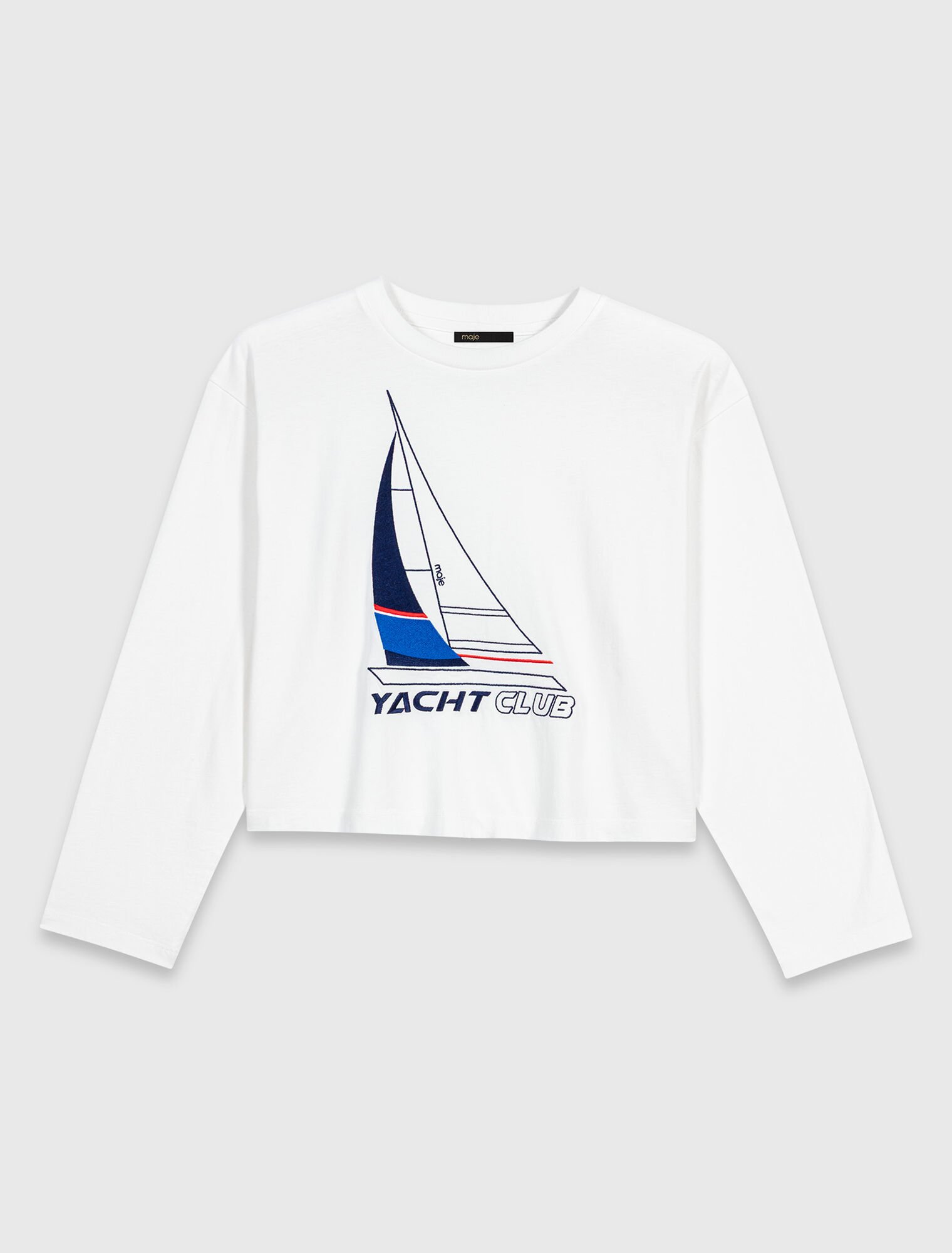 Boat print T-shirt