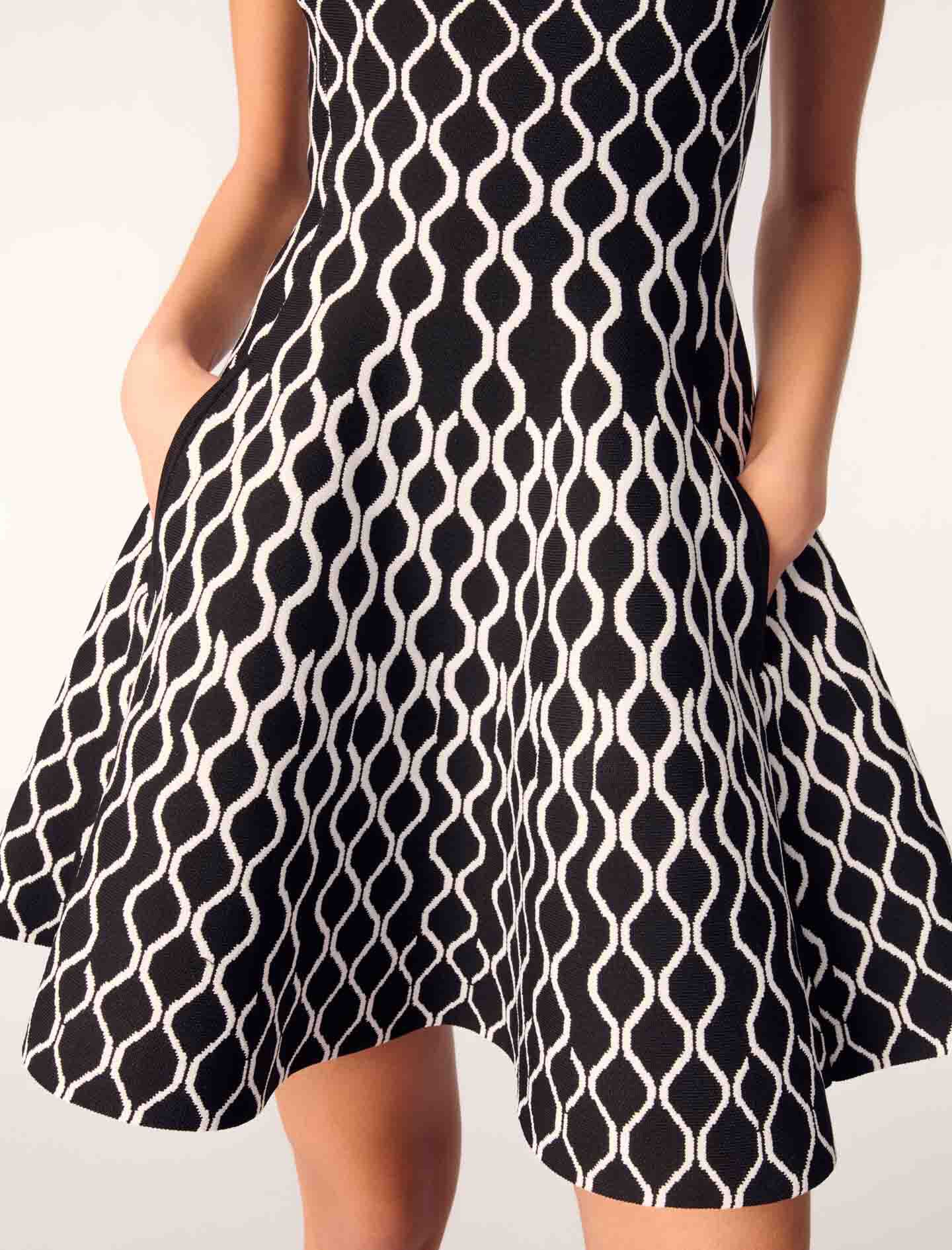 Short patterned knit dress - Short dresses | Maje