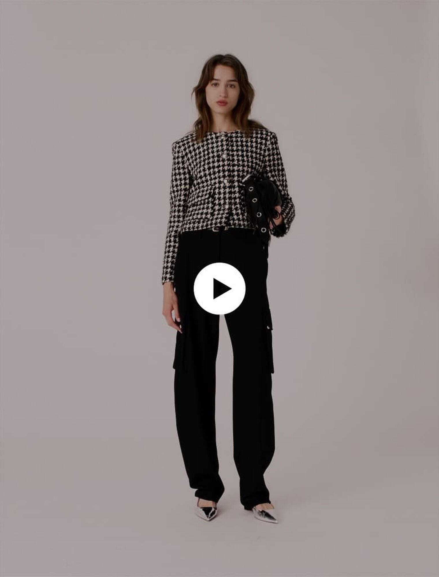 Short tweed jacket
