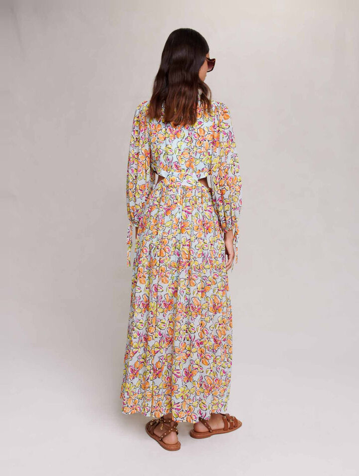 Printed maxi dress