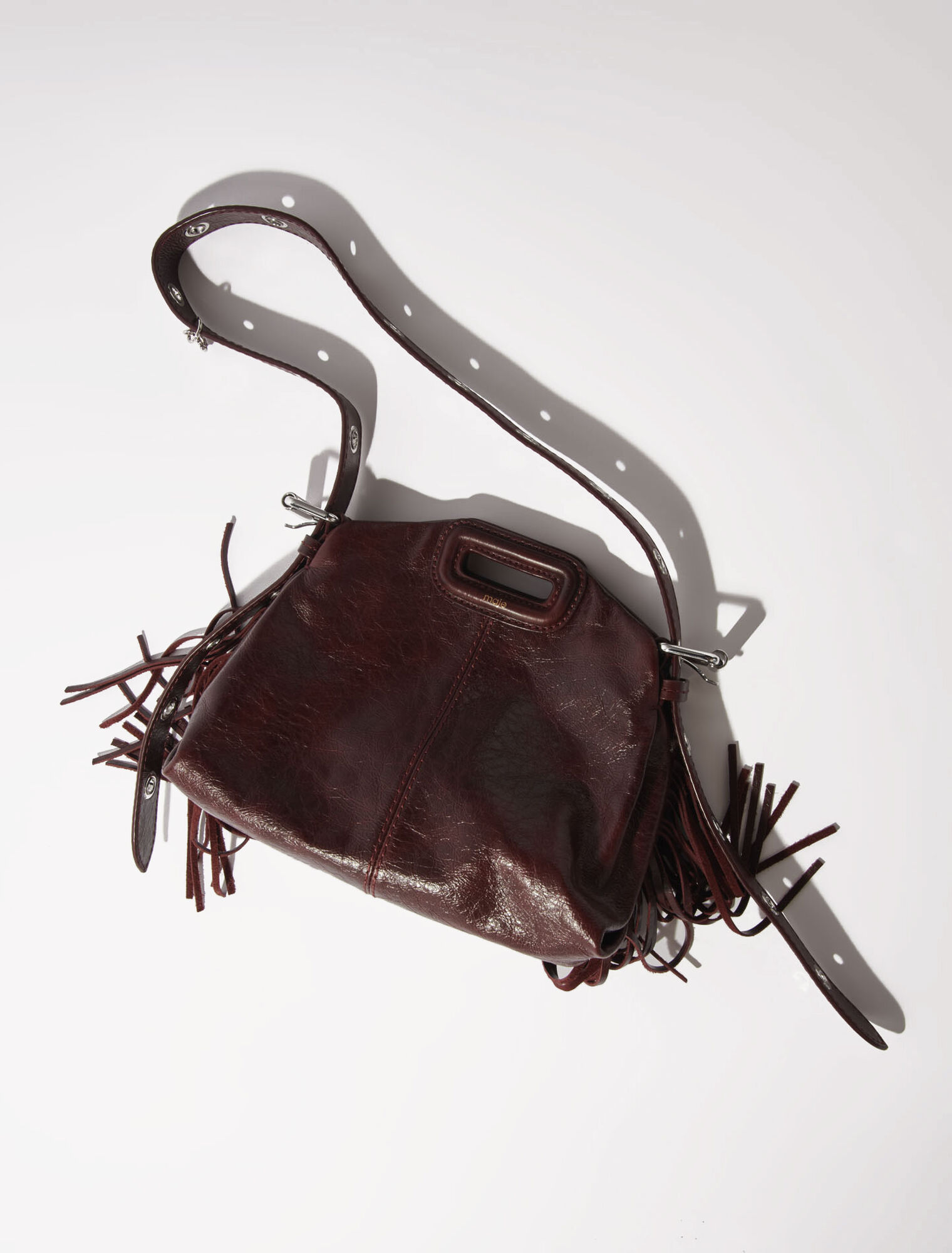Miss M mini cracked leather bag