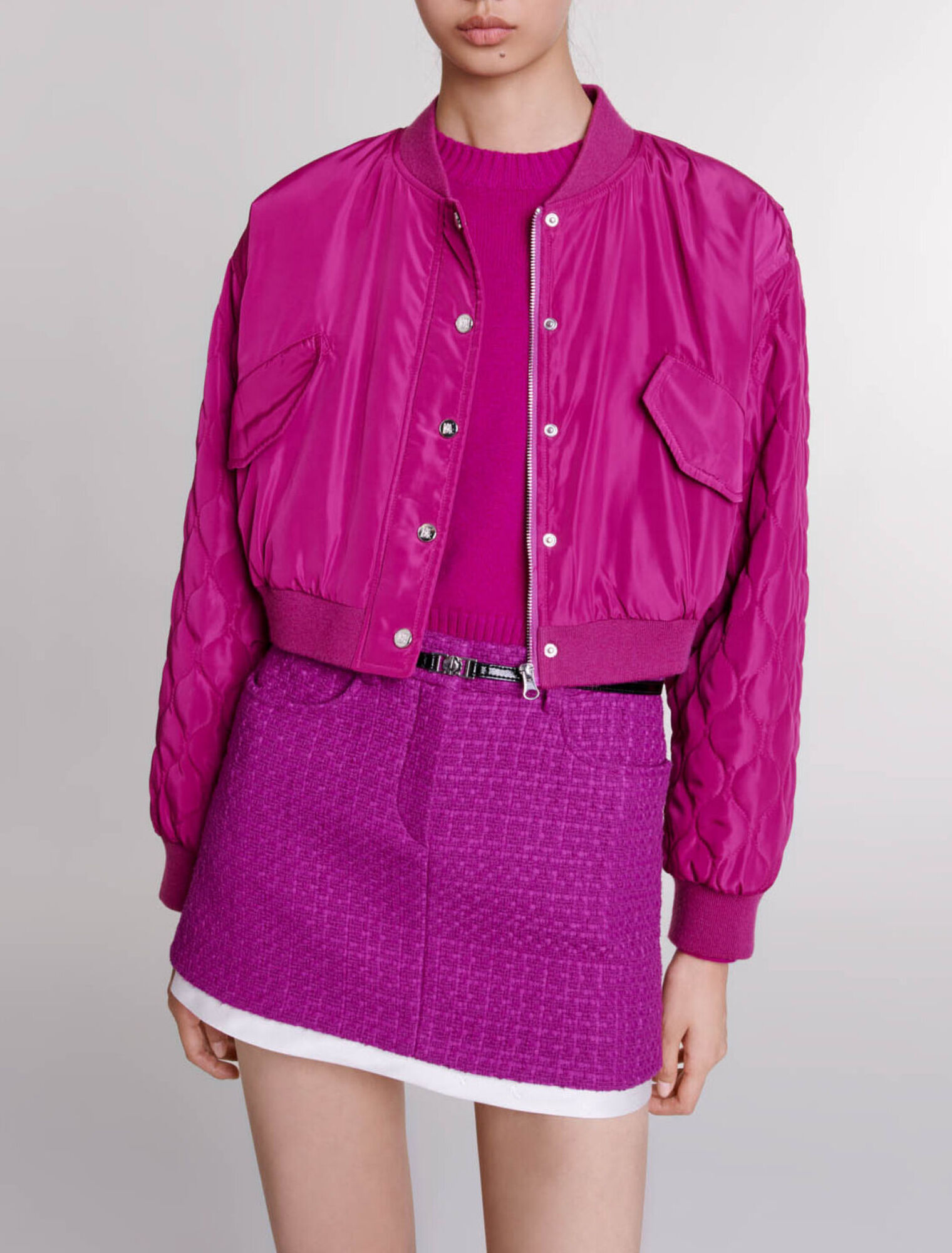 Short bomber jacket