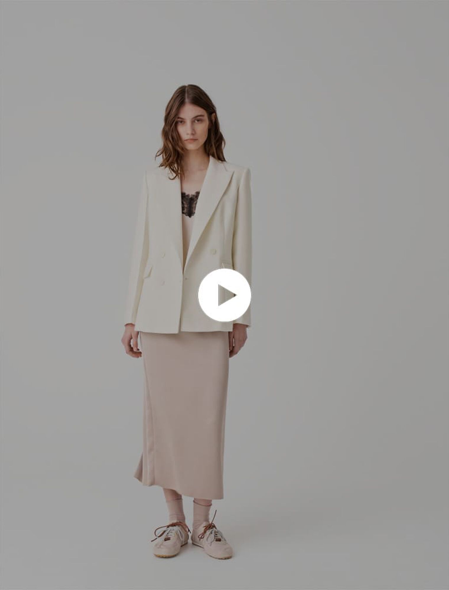 Double-breasted suit jacket